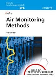 Tapa de Air Monitoring Methods Volume 9 (The MAK-Collection) (Hardcover) (The MAK-Collection for Occupational Health and Safety. Part III