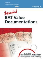 Tapa de Essential BAT value documentations from the MAK-Collection for occupational health and safety
