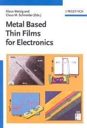 Tapa de Metal based thin films for electronics