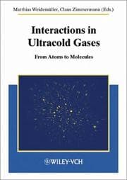 Tapa de Interactions in ultracold gases
