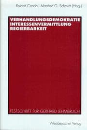 Tapa de Verhandlungsdemokratie, Interessenvermittlung, Regierbarkeit