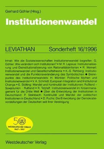 Tapa de Institutionenwandel