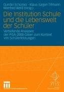 Tapa de Die Institution Schule und die Lebenswelt der Schüler