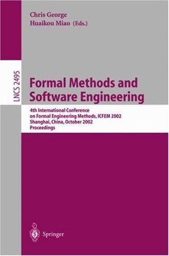 Tapa de Formal methods and software engineering