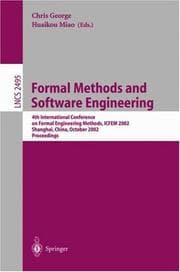 Tapa de Formal methods and software engineering