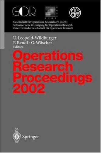 Tapa de Operations Research Proceedings 2002