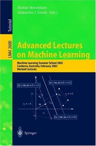 Tapa de Advanced lectures on machine learning