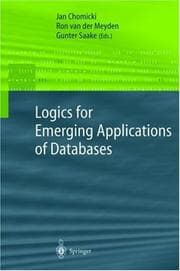 Tapa de Logics for emerging applications of databases