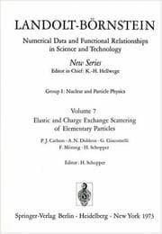 Tapa de Elastic and Charge Exchange Scattering of Elementary Particles / Elastische und Ladungsaustausch-Streuung Von Elementarteilchen