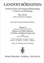 Tapa de Landolt-Börnstein numerical data and functional relationships in science and technology