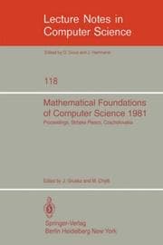 Tapa de Mathematical foundations of computer science 1981
