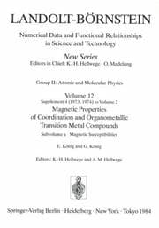 Tapa de Magnetic Susceptibilities / Magnetische Suszeptibilitäten