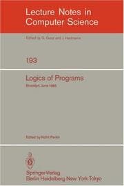 Tapa de Logics of Programs