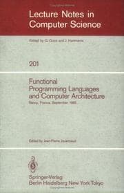 Tapa de Functional Programming Languages and Computer Architecture