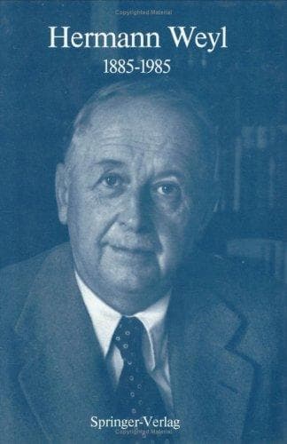 Tapa de Hermann Weyl: 1885-1985