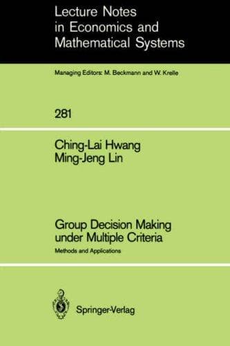 Tapa de Group Decision Making under Multiple Criteria