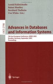 Tapa de Advances in databases and information systems