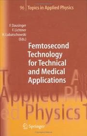 Tapa de Femtosecond technology for technical and medical applications