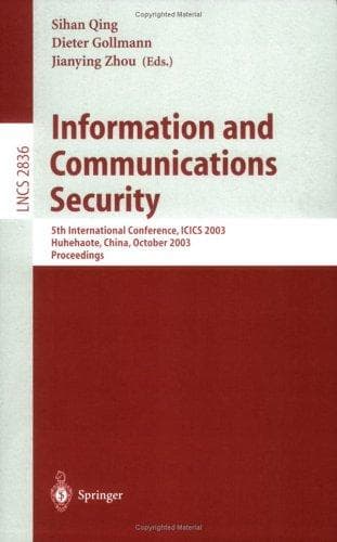 Tapa de Information and communications security