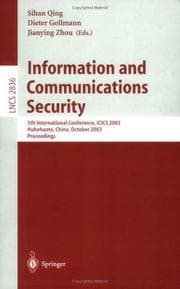 Tapa de Information and communications security