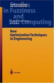 Tapa de New optimization techniques in engineering