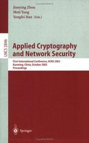 Tapa de Applied cryptography and network security