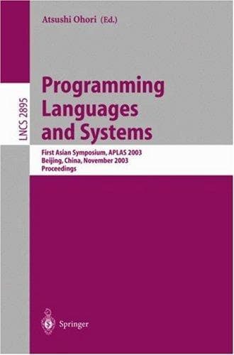 Tapa de Programming Languages and Systems