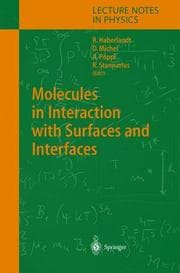 Tapa de Molecules in interaction with surfaces and interfaces