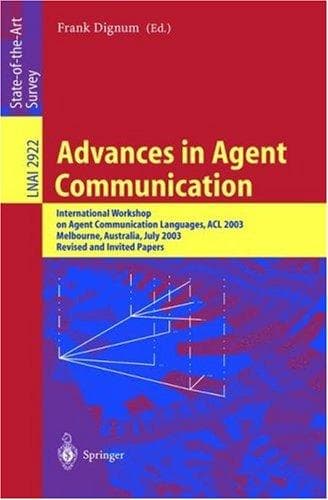 Tapa de Advances in Agent Communication