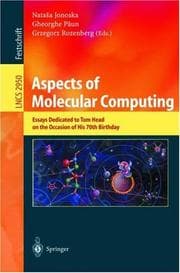 Tapa de Aspects of molecular computing