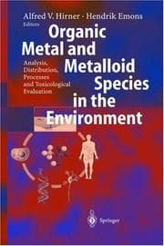 Tapa de Organic metal and metalloid species in the environment