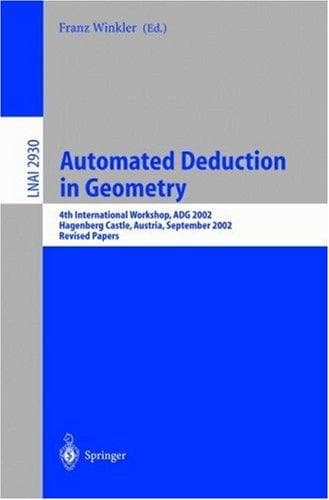 Tapa de Automated Deduction in Geometry