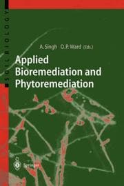 Tapa de Applied bioremediation and phytoremediation