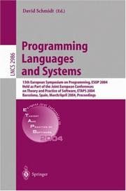 Tapa de Programming Languages and Systems