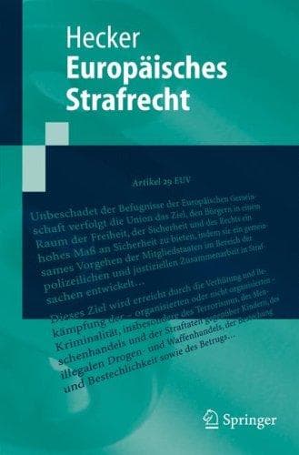 Tapa de Europäisches Strafrecht