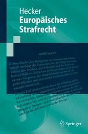 Tapa de Europäisches Strafrecht