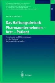 Tapa de Das Haftungsdreieck Pharmaunternehmen - Arzt - Patient