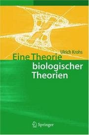 Tapa de Eine Theorie biologischer Theorien