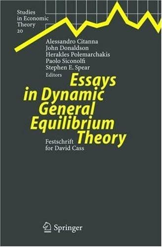 Tapa de Essays in Dynamic General Equilibrium Theory