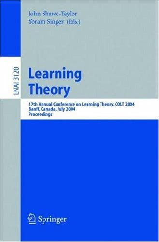 Tapa de Learning theory