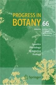 Tapa de Progress in Botany