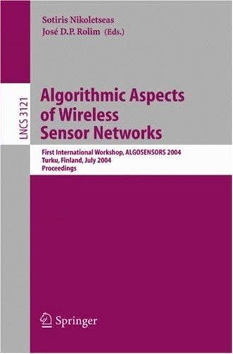 Tapa de Algorithmic aspects of wireless sensor networks