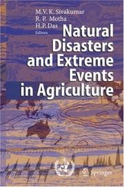 Tapa de Natural disasters and extreme events in agriculture