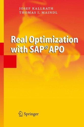 Tapa de Real optimization with SAP APO