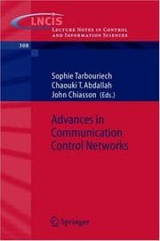 Tapa de Advances in communication control networks