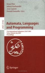 Tapa de Automata, languages and programming