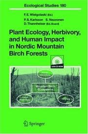 Tapa de Plant ecology, herbivory, and human impact in Nordic mountain birch forests
