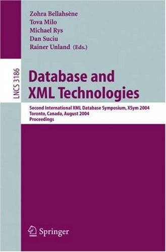 Tapa de Database and XML technologies