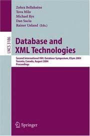 Tapa de Database and XML technologies