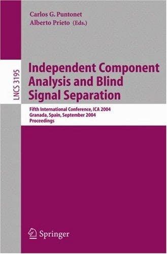 Tapa de Independent component analysis and blind signal separation